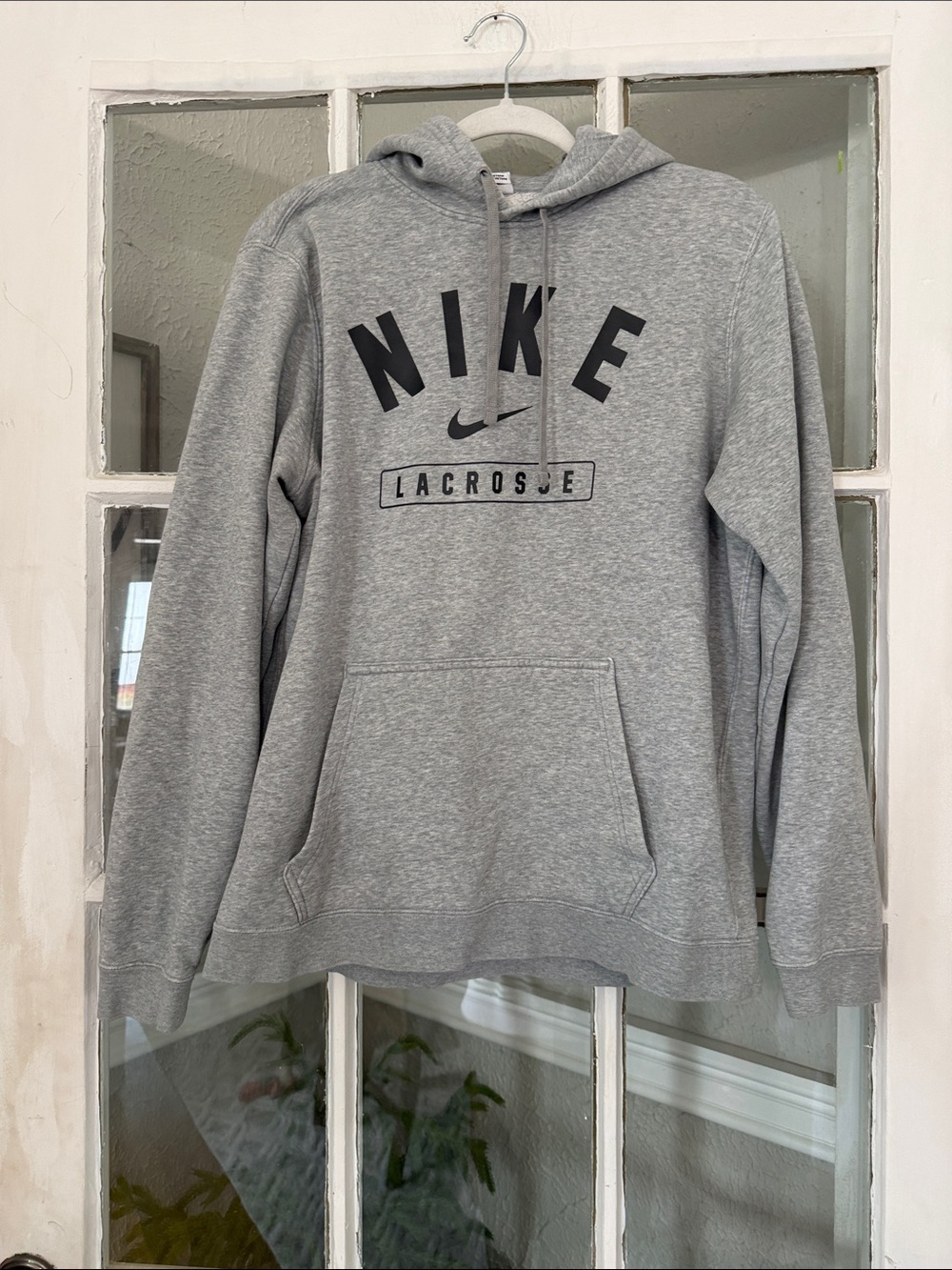 Nike Gray Crewneck Lacrosse Hoodie